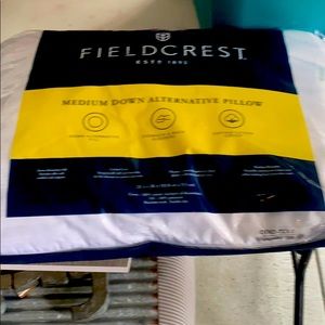 2 Fieldcrest medium alternative down pillows